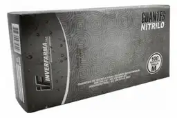 Inverfarma Guante De Nitrilo Negro M 100 Uds Inver