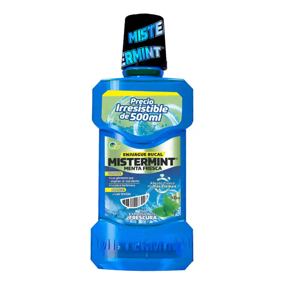 Enjuague Bucal Mistermint Menta Fresca