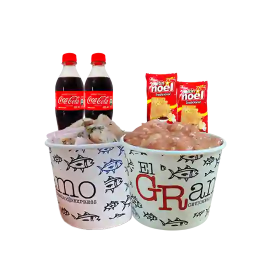 Promo coctel de camaron y peruano mixto