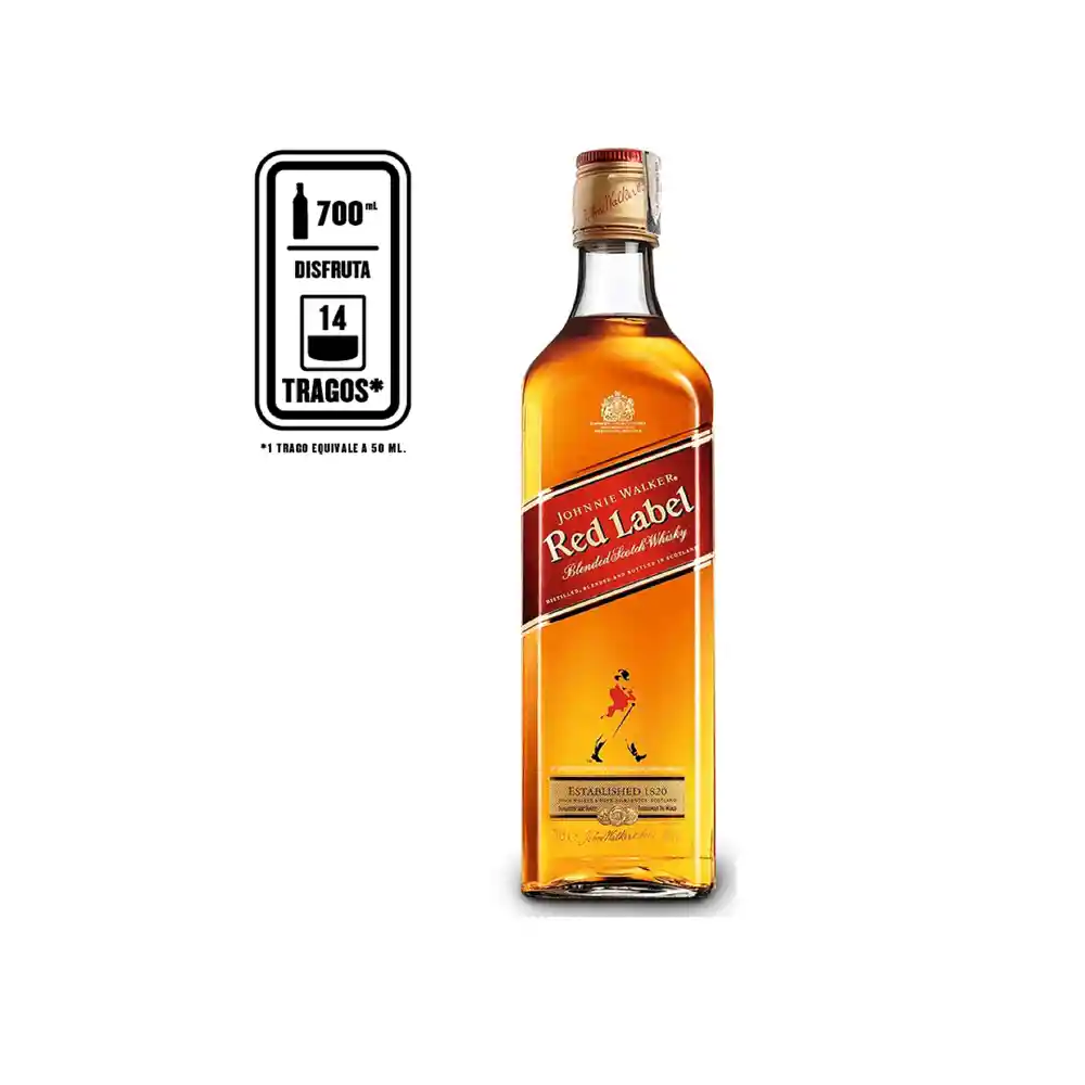 Johnnie Walker Whisky Escocés Blended Red Label