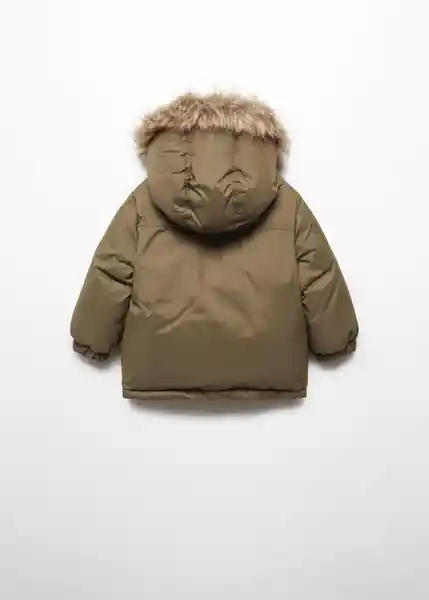 Abrigo Anorak Sergi Khaki Talla 70 Niños Mango