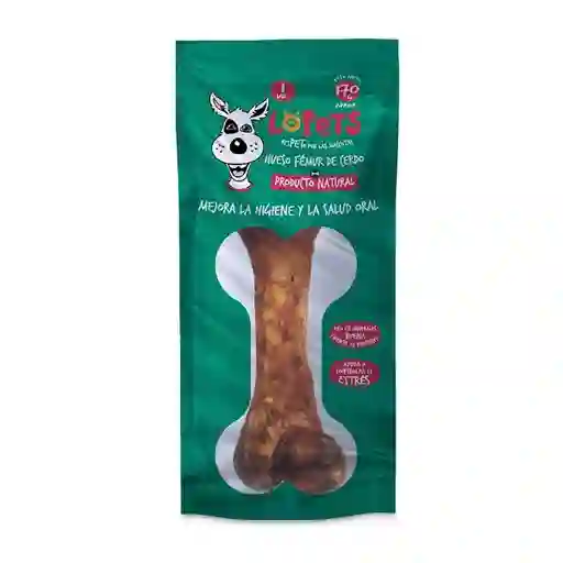 Lopets Snack para Perro Hueso de Cerdo Natural