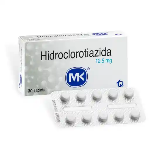 Mk Hidroclorotiazida (12.5 mg) 30 Tabletas