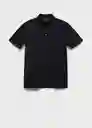Camiseta Polo Ezequi Azul Noche Talla S Hombre Mango