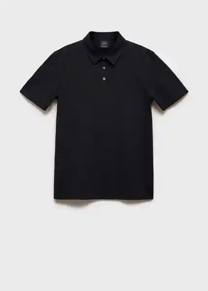 Camiseta Polo Ezequi Azul Noche Talla S Hombre Mango