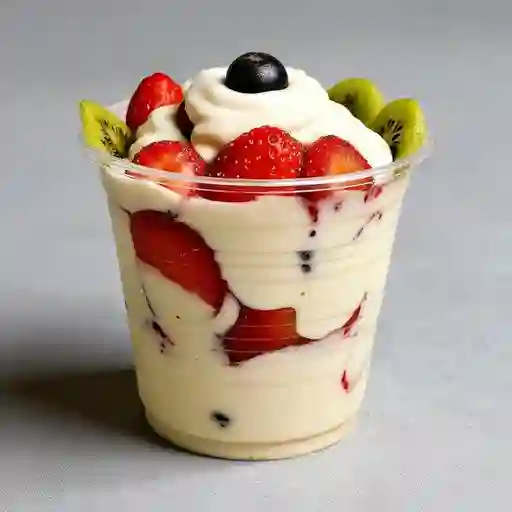 Fresas con Helado y Crema