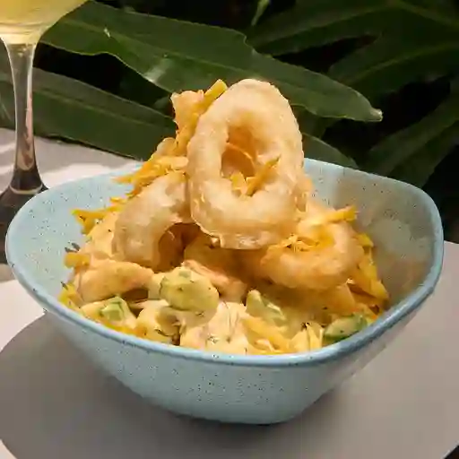 Ceviche crocante de aji amarillo