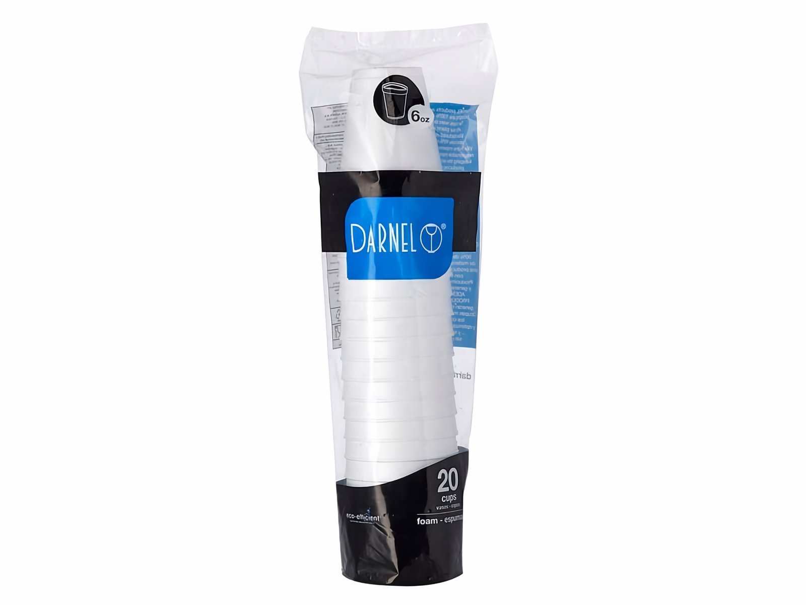 Darnel Vaso Espumado Color Blanco 6 Oz