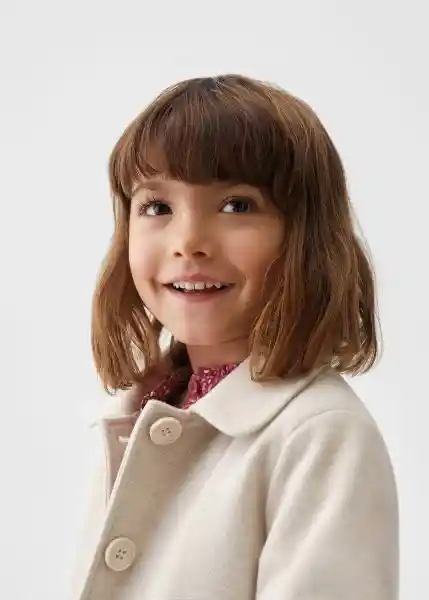 Abrigo Ennis Crudo Talla 71 Niña Mango