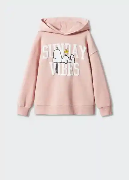 Buzo Sudadera Vibes Rosa Talla 12 Niña Mango