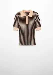 Buzo Jersey Carmín Camel Talla S Mujer Mango