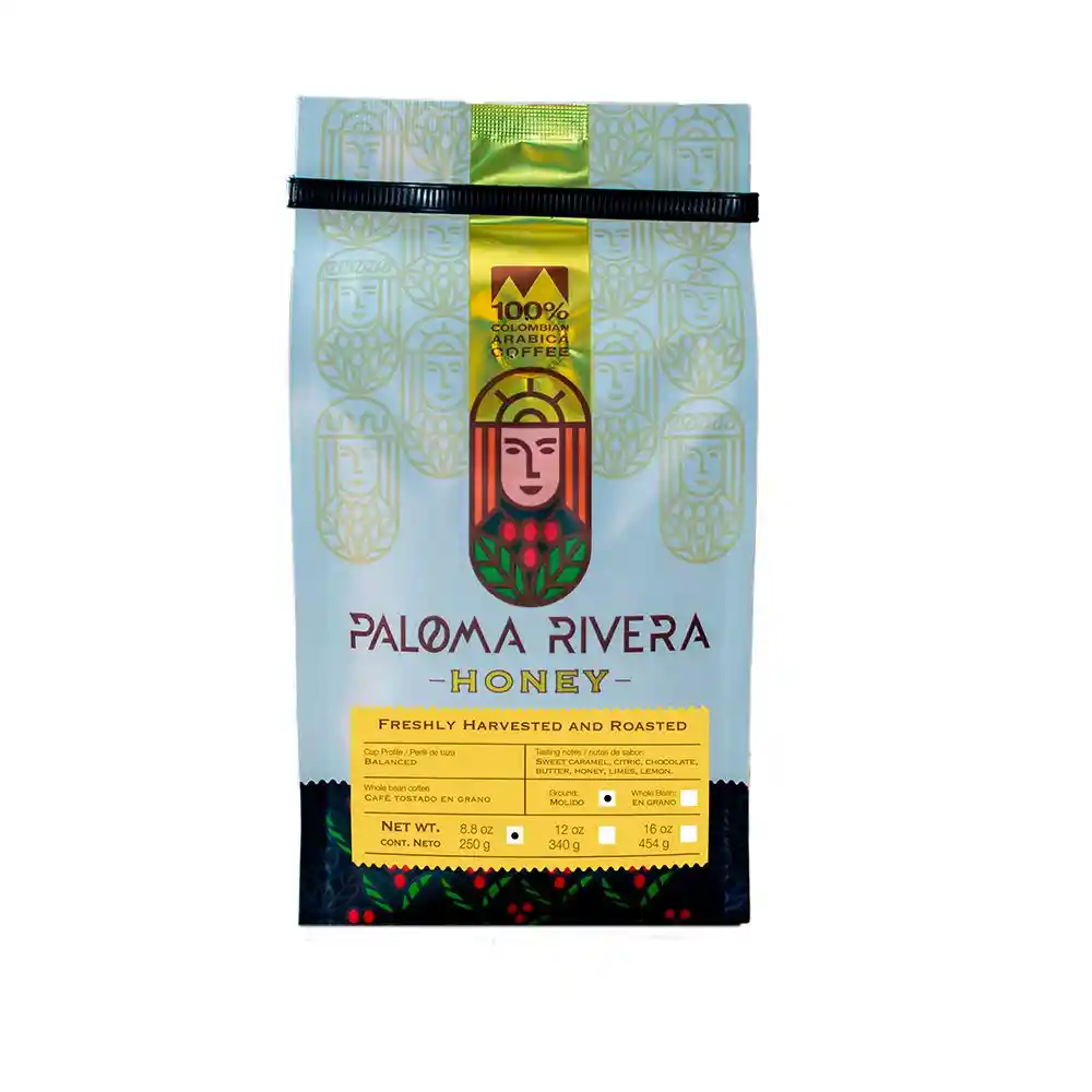 Café Paloma Rivera Molido Honey (250 Gr)