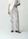 Falda Blondi Mujer Crudo Marfil Claro Talla M 442G386 Naf Naf