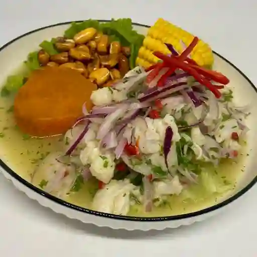 Ceviche peruano de pescado mediano
