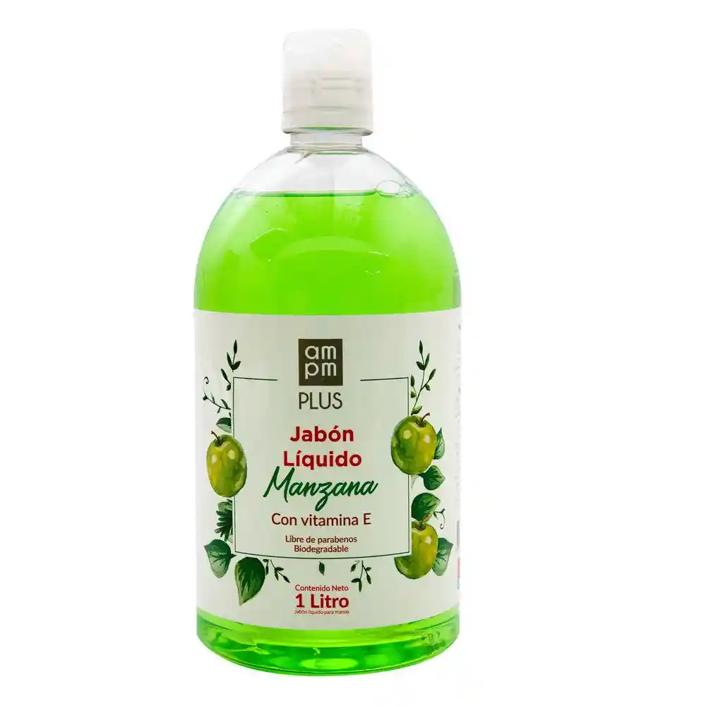  Am Pm  Plus Jabon Liquido Manzana Con Vitamina E 