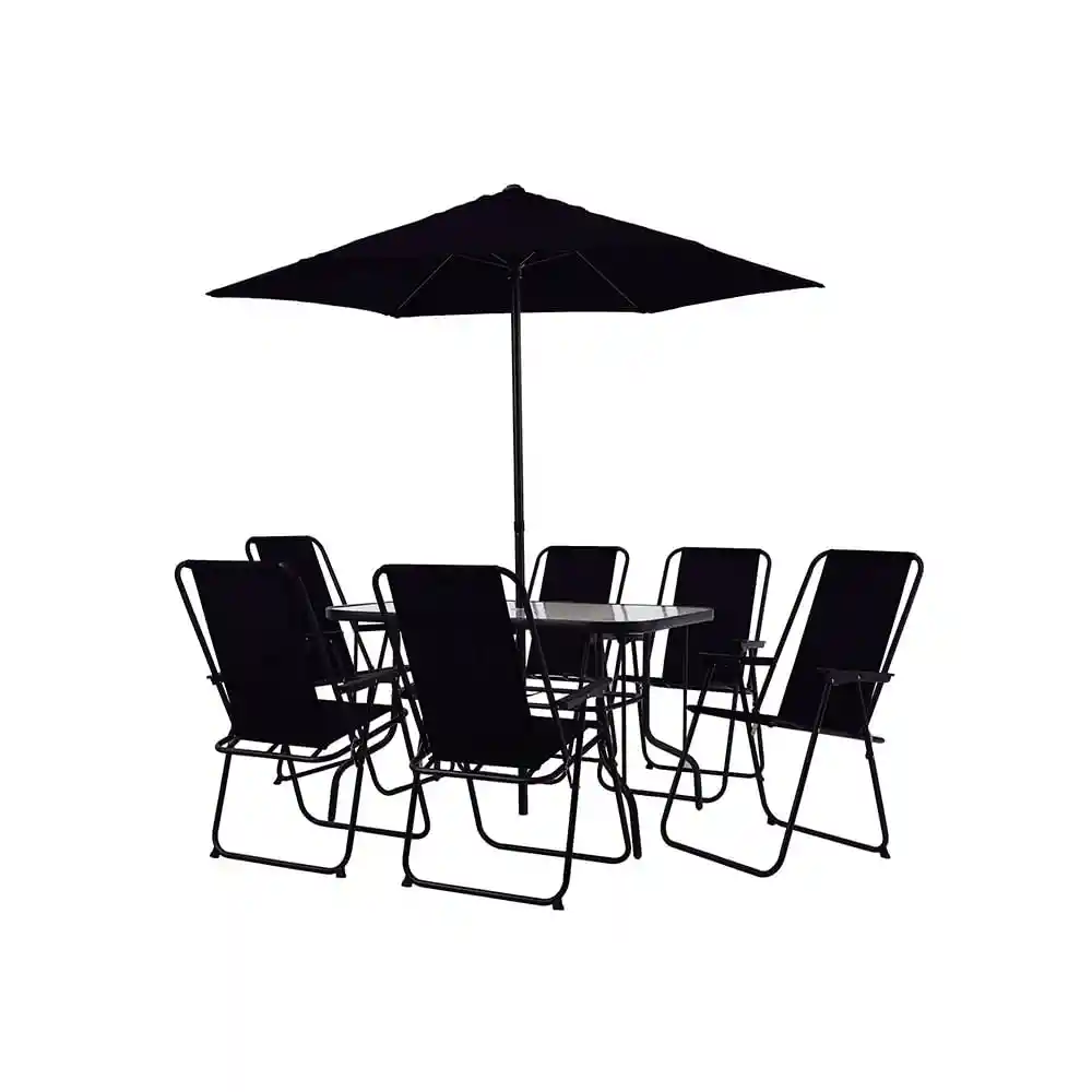 Set Comedor Tokio + Sombrilla Para 6 Personas