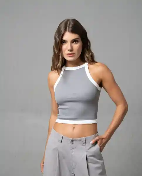 Camiseta Mujer Gris Talla S 202G001 Rifle
