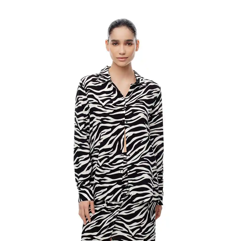 Camisa Manga Larga en Viscosa Femenino Elilena Gef