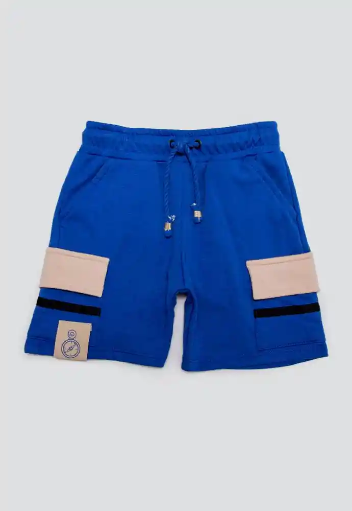 Bermuda 9/12meses-azul