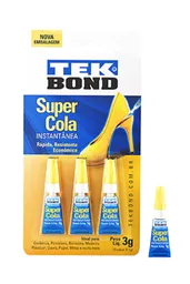 Tekbond Adhesivo Instantáneo 3 Unidades 1Gr 69957326458