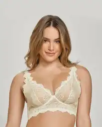 Brasier Triangular De Encaje Y Transparencias 011967