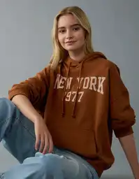 Buzo Mujer Café Talla Small 2702200 American Eagle