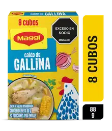 Caldo de Gallina MAGGI x 8 cubos x 88g