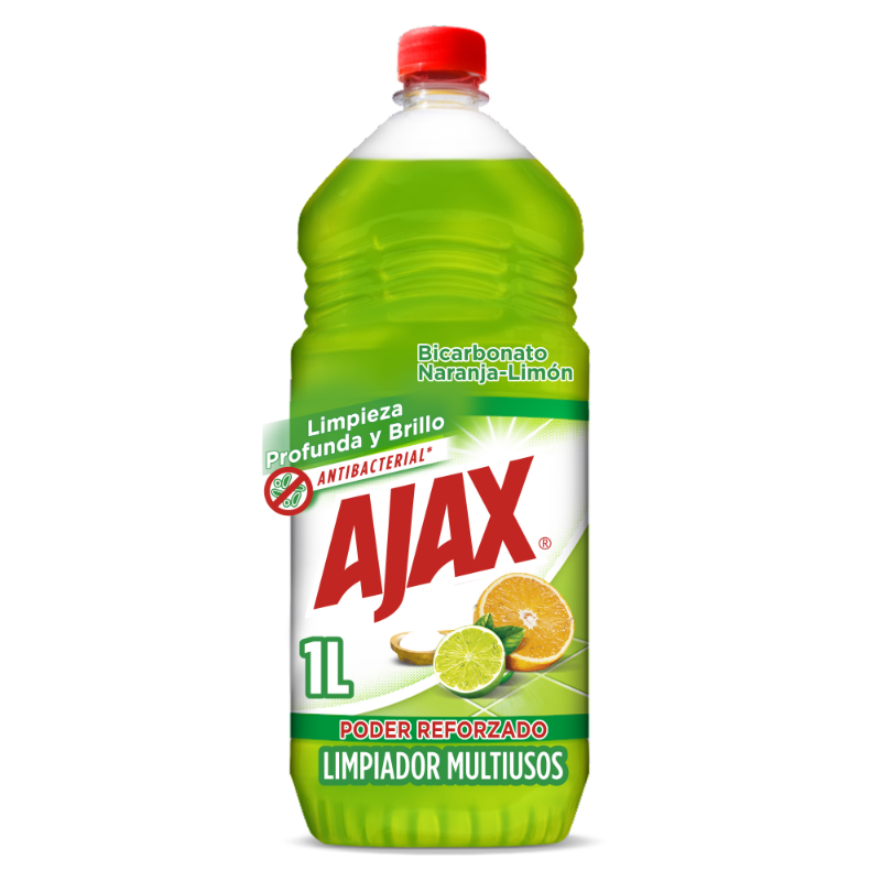 Limpia Pisos Ajax Naranja Limón 1L