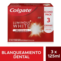 Colgate Crema Dental Luminous White Brilliant
