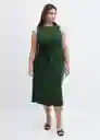 Vestido Fertina Verde Talla S Mujer Mango