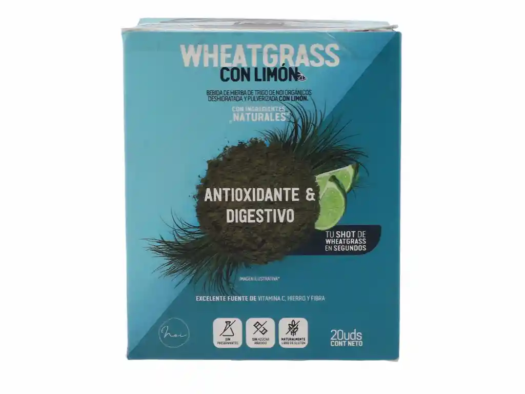 Limon Noi Mezcla Para Preparar Bebida Super Wheatgrass