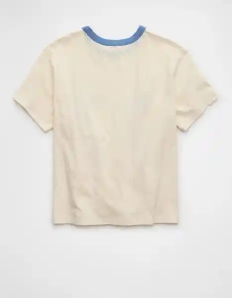 Camiseta Mujer Beige Talla: X-SMALL 1106106 American Eagle