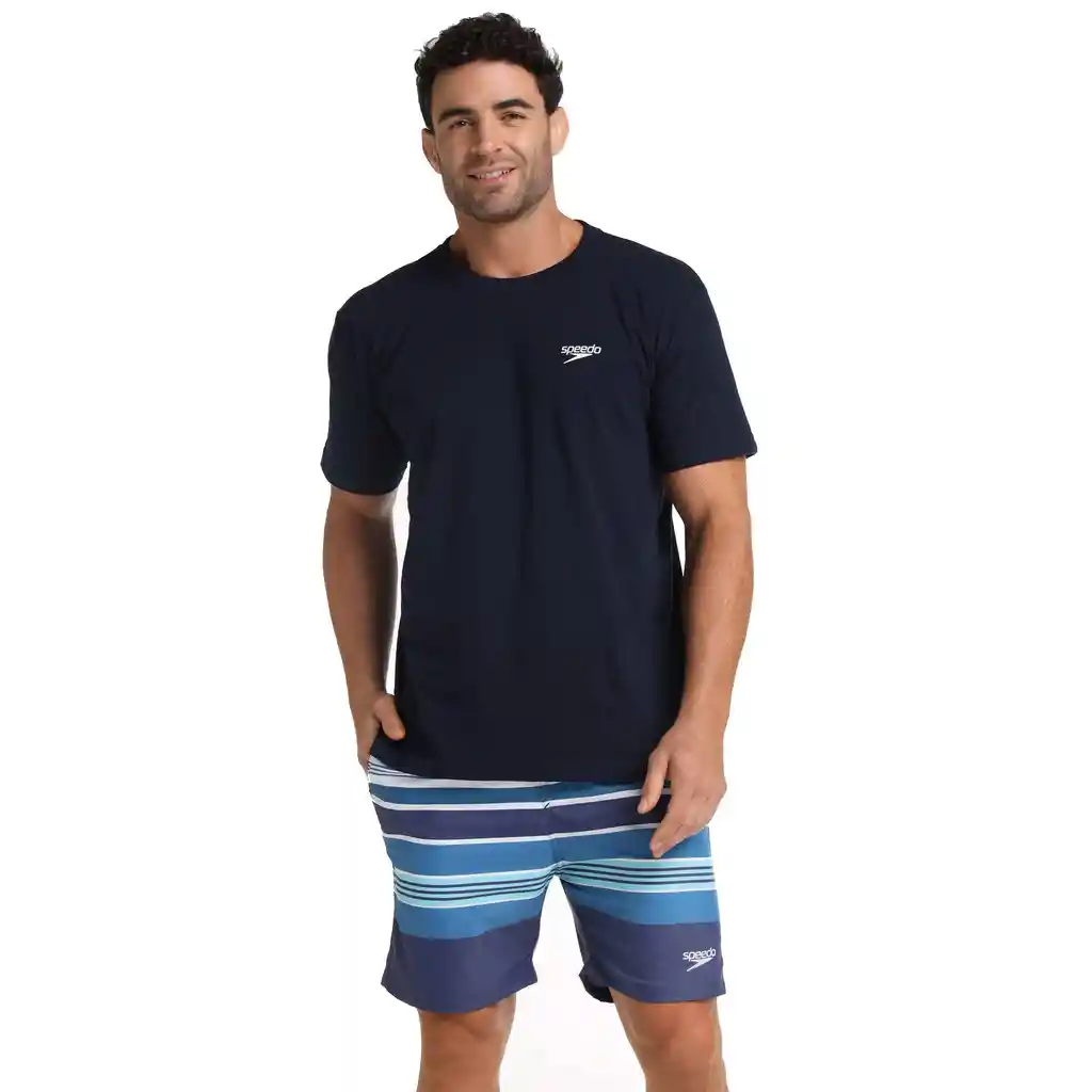 Camiseta Manga Corta Vintage Harbor Hombre Azul-l