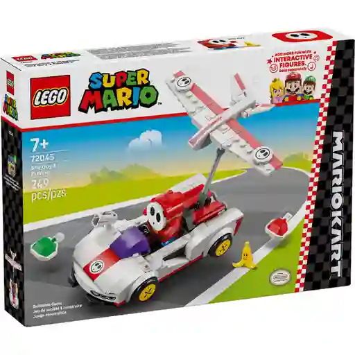 Set Construcción Mario Kart Shy Guy y Bólido Lego