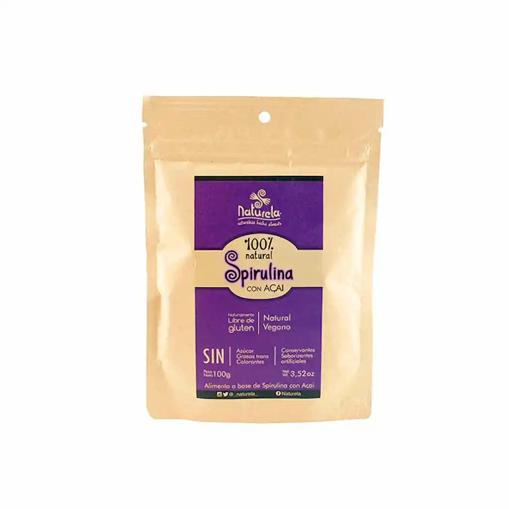 Naturela Spirulina Con Acai en Polvo