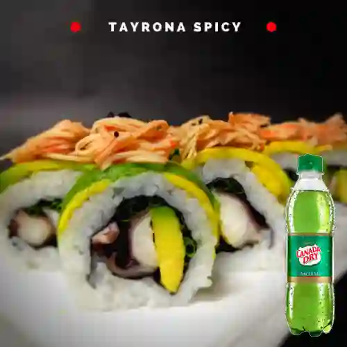 Combo Tayrona Spicy Roll +Canada Dry Ginger Ale 300ml