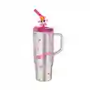 Vaso Con Pitillo de Serie Las Chicas Superpoderosas Rosa Miniso