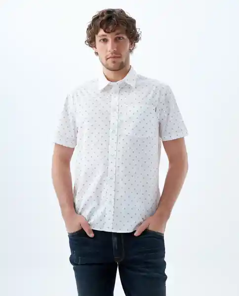 Camisa Hombre Blanco Talla M 819f002 Americanino