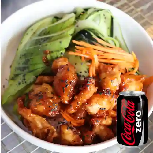 Combo Bowl de Pollo Agridulce + Coca Cola Zero 235 ml