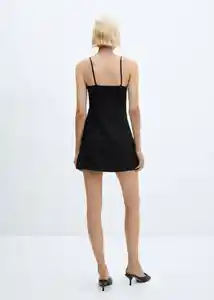 Vestido Susic-H Negro Talla L Mujer Mango