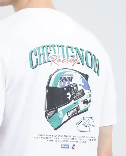 Camiseta Helmet Graphic Blanco 0 Claro Talla M Chevignon