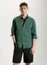 Camisa Calcuta Verde Talla S Hombre Mango