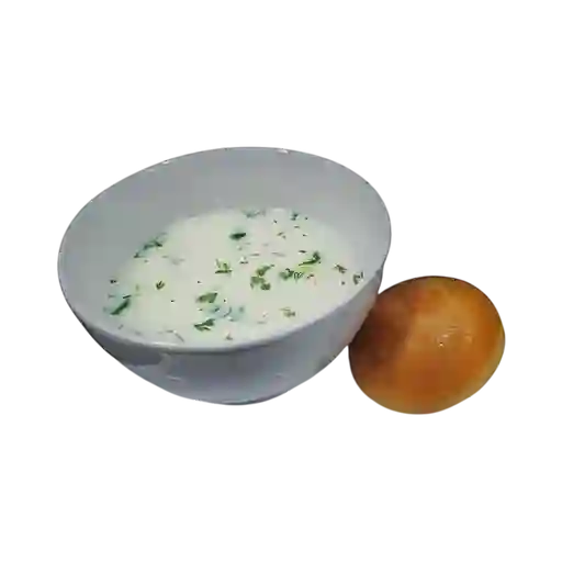 Changua con Queso,huevo y Almojábana