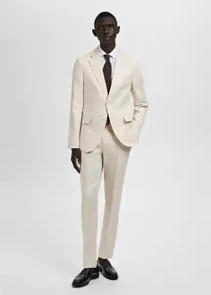 Pantalón Amalfi Crudo Talla 48 Hombre Mango