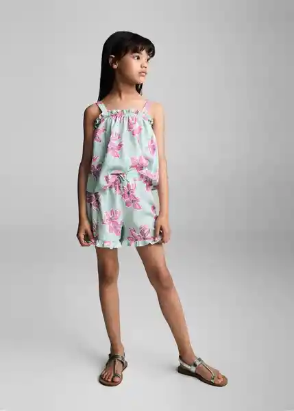 Short Rox Turquesa Talla 10 Niños Mango