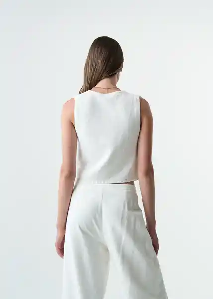 Tejido Mujer Crudo Puro Claro Talla L 483G066 Naf Naf