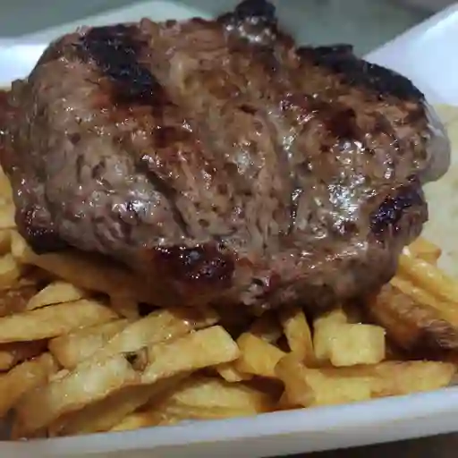 Churrasco 400 Gramos Arepa y Papa