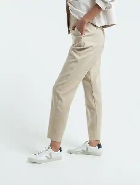 Pantalón Adila Mujer Beige Albarizo Medio T. 6 539E332 Naf Naf