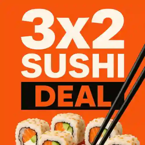 3X2 en Sushi