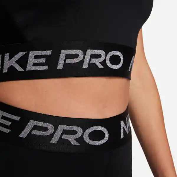 Nike Camiseta W Np Df Crop Tank Shine Mujer Negro L